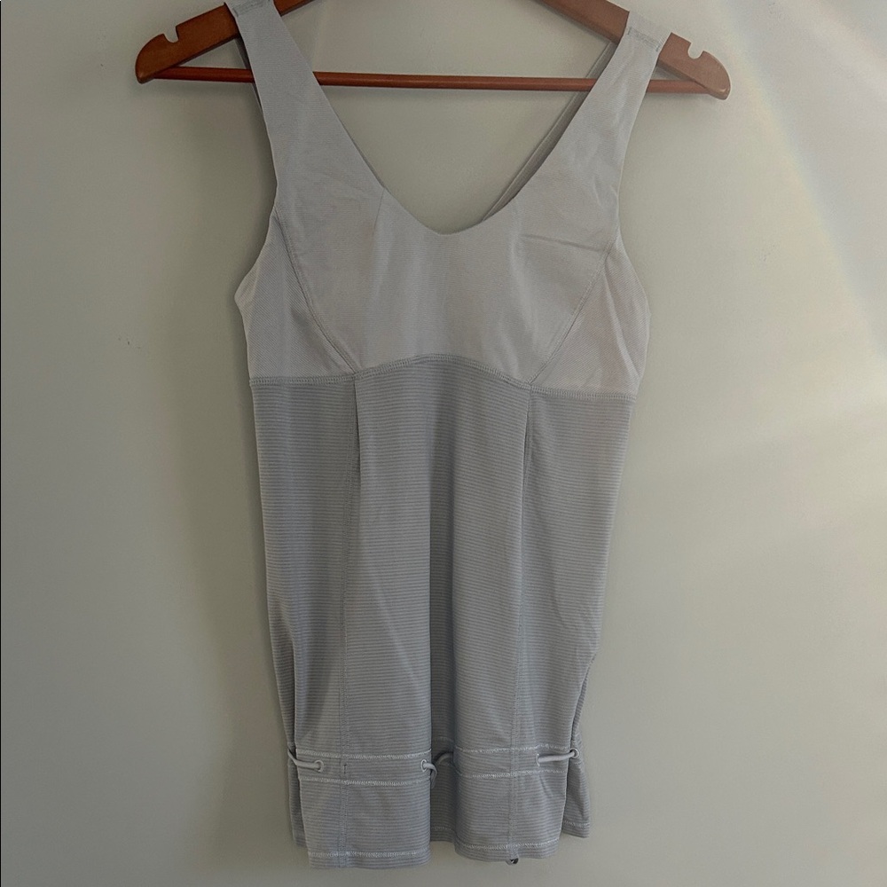 lululemon athletica Light Gray Seam-Detail Tank